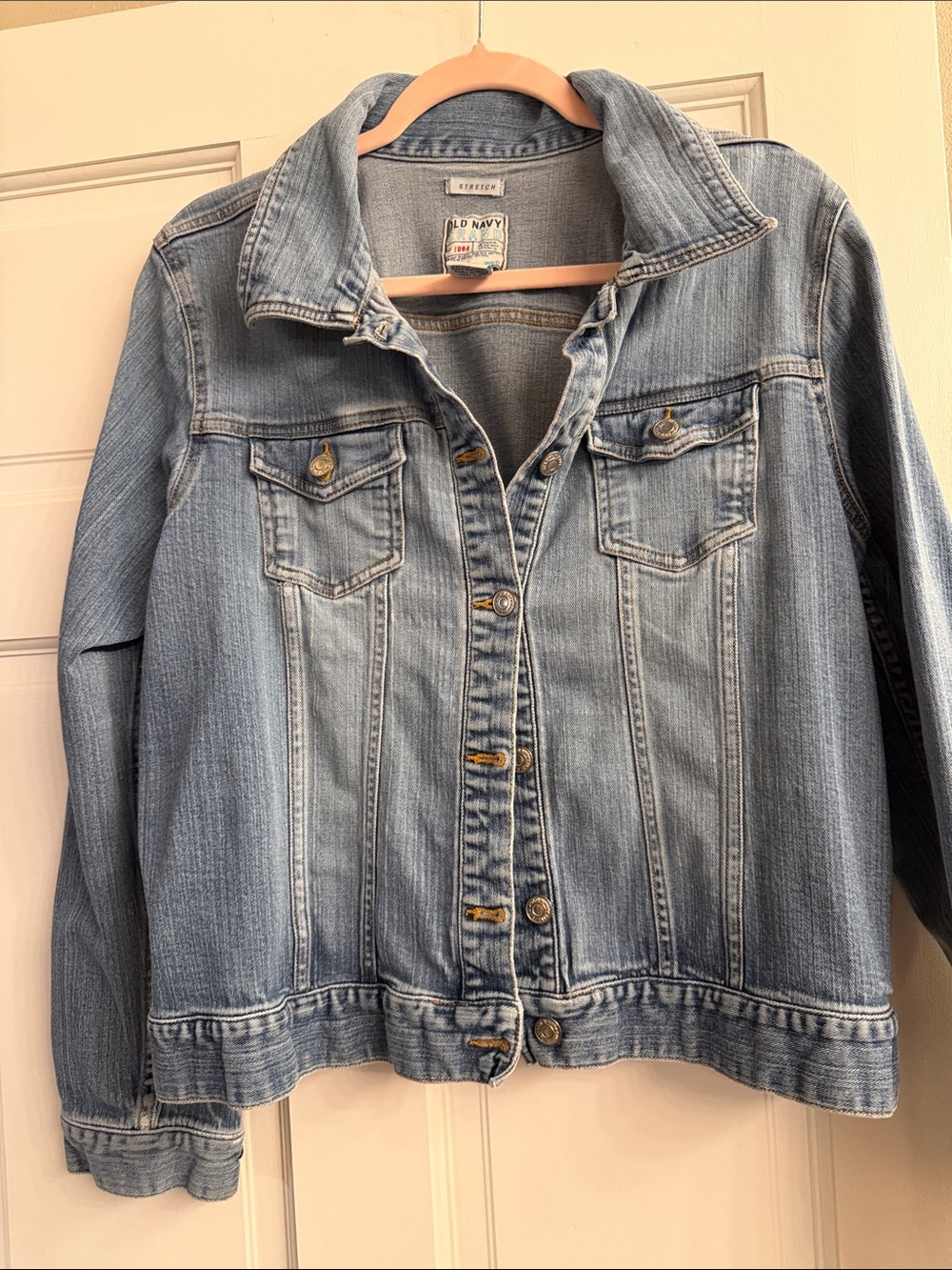 Old Navy Women's Light Blue Denim Jean Jacket